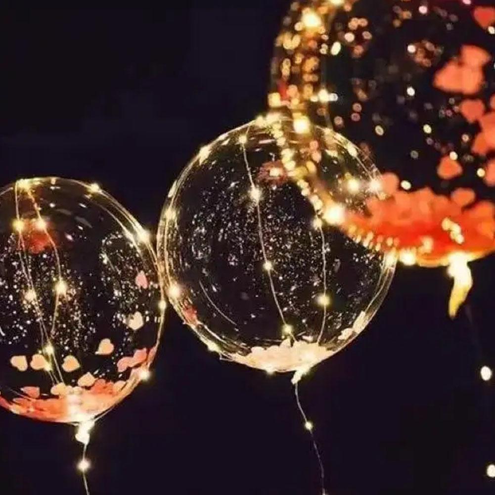 Led Balloon Light - ลูกโป่งไฟ LED 3 ชิ้น ลูกโป่งเรืองแสง ลูกโป่งไฟ