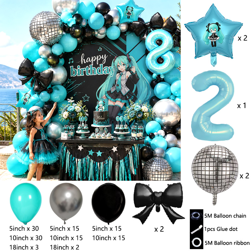 ชุดตกแต่งซุ้มลูกโป่งฮัตสึเนะ ม - Balloon Arch Kit บทวิจารณ์และราคา