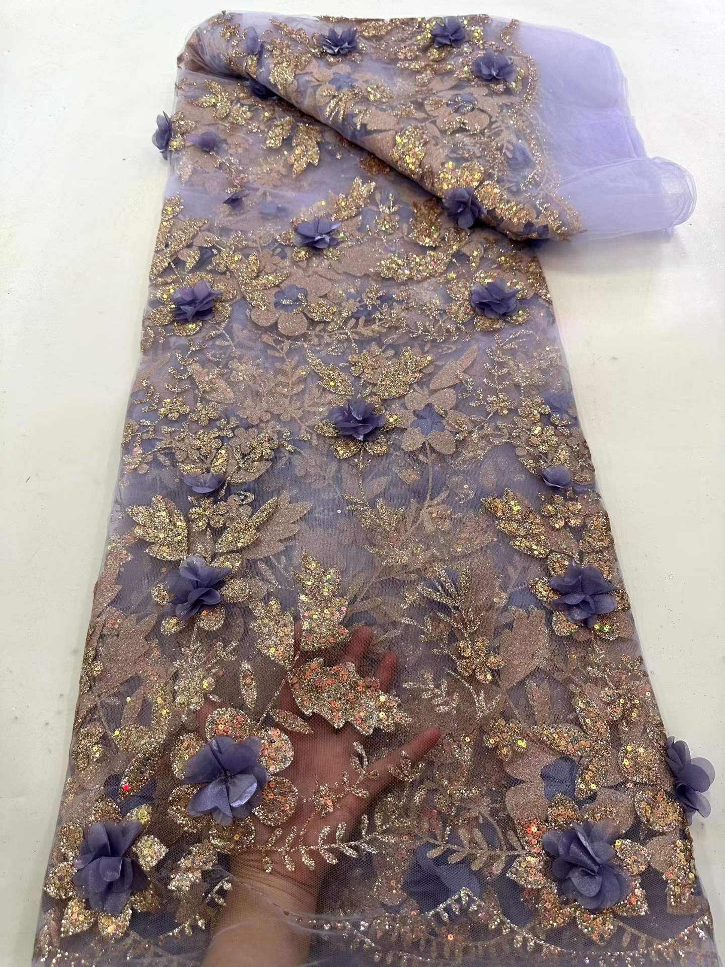 ผ้าลูกไม้แอฟริกันปักลายประดับเ - Glitter Tablecloth บทวิจารณ์และราคา