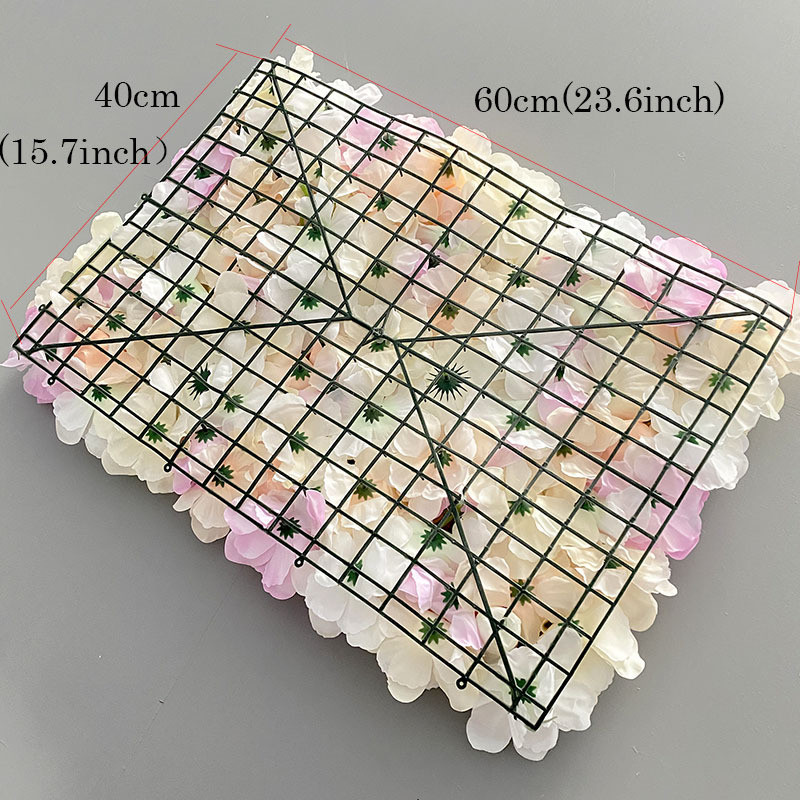 แผงกำแพงดอกไม้เทียมสีชมพูสีม่ว - Flower Wall Panel บทวิจารณ์และราคา