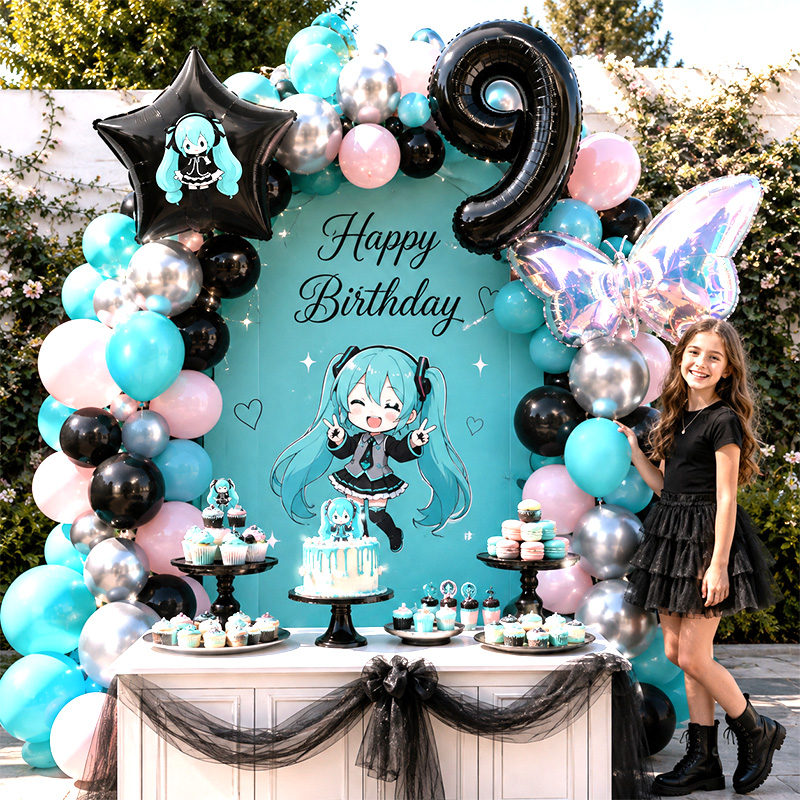 ชุดตกแต่งซุ้มลูกโป่งธีมมิกุ, ล - Balloon Arch Kit บทวิจารณ์และราคา