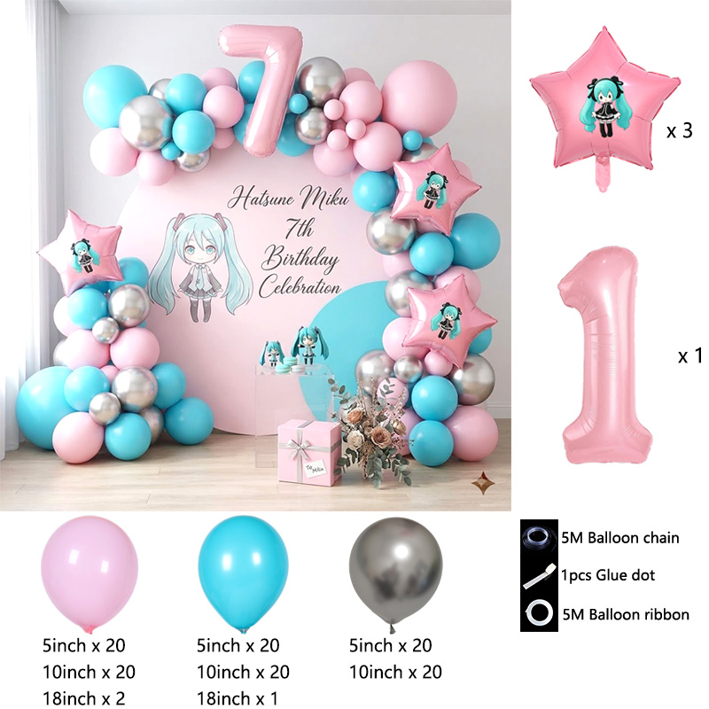 ชุดตกแต่งซุ้มลูกโป่งฮัตสึเนะ ม - Balloon Arch Kit บทวิจารณ์และราคา