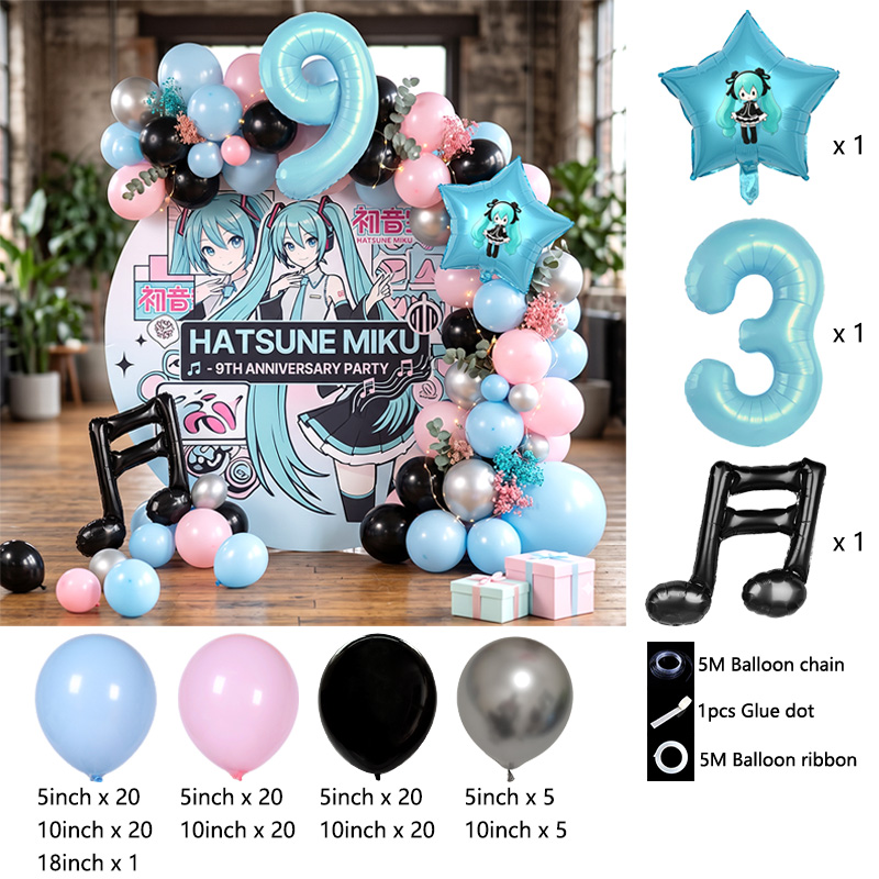 ชุดตกแต่งซุ้มลูกโป่งฮัตสึเนะ ม - Balloon Arch Kit บทวิจารณ์และราคา