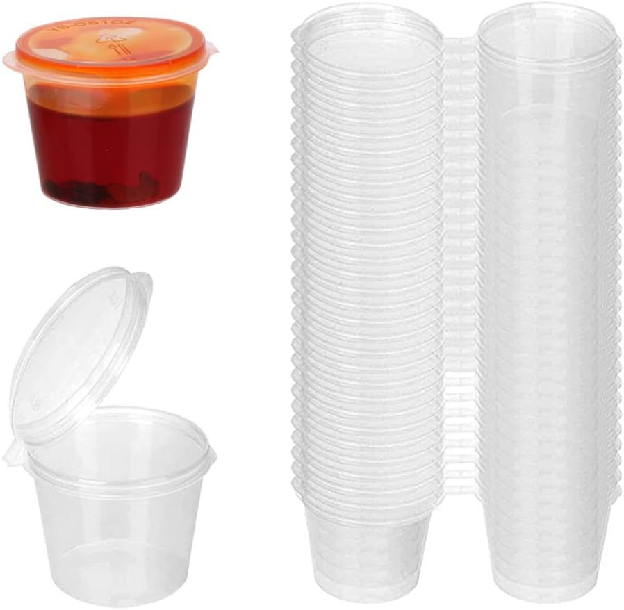 ถ้วยซอสพลาสติกใสแบบใช้แล้วทิ้ง - Plastic Cup 50Pcs บทวิจารณ์และราคา