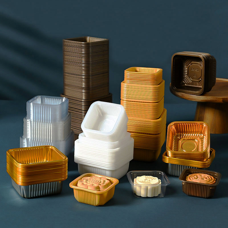 100pcs Mooncake ถาดพลาสติกสัตว - Event Party Box บทวิจารณ์และราคา
