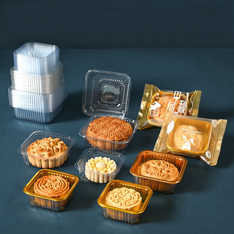 100pcs Mooncake ถาดพลาสติกสัตว - Event Party Box บทวิจารณ์และราคา