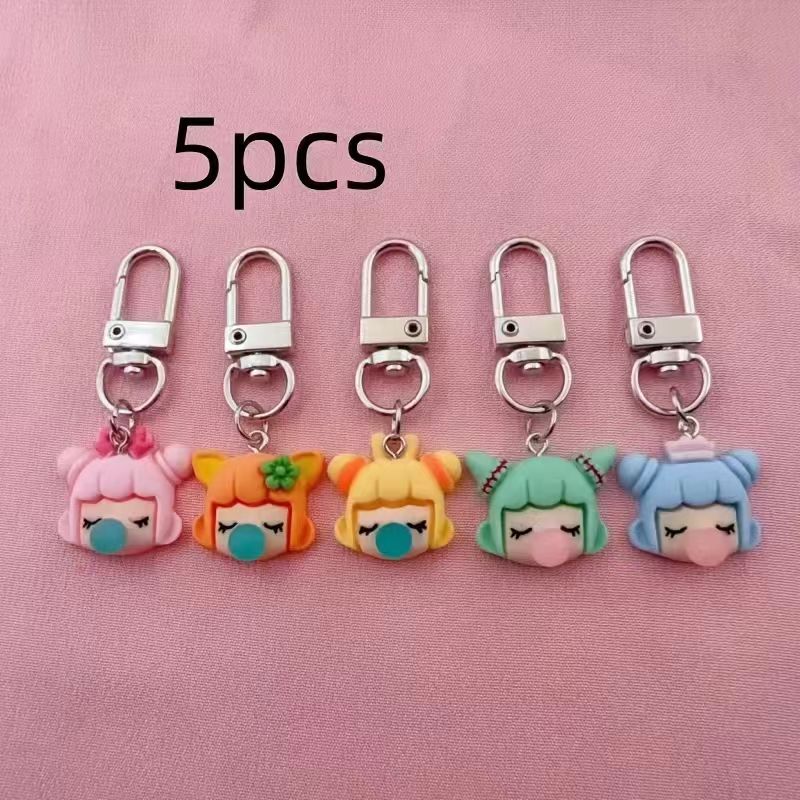 พวงกุญแจเรซินรูปเด็กผู้หญิง 5  - Event Party บทวิจารณ์และราคา