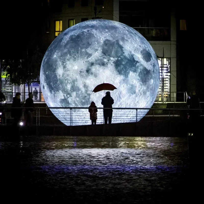Giant Inflatable Blue Moon Bal - Led Balloon Light บทวิจารณ์และราคา