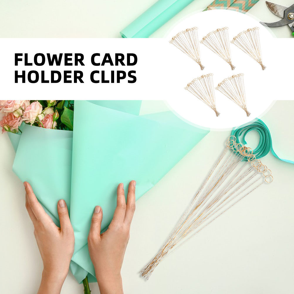 100 ชิ้น ที่หนีบการ์ดดอกไม้โลห - Centerpiece Stick บทวิจารณ์และราคา