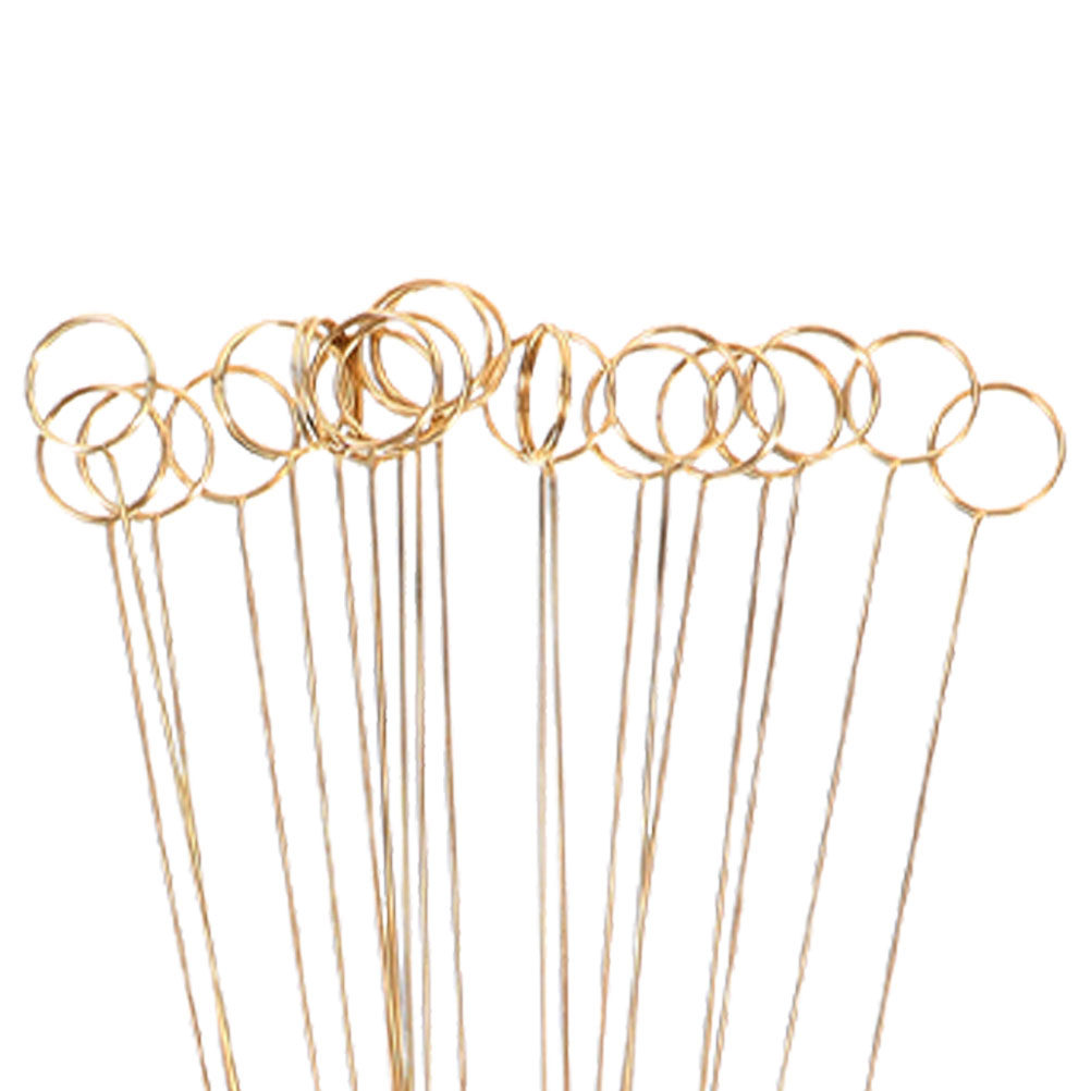 100 ชิ้น ที่หนีบการ์ดดอกไม้โลห - Centerpiece Stick บทวิจารณ์และราคา
