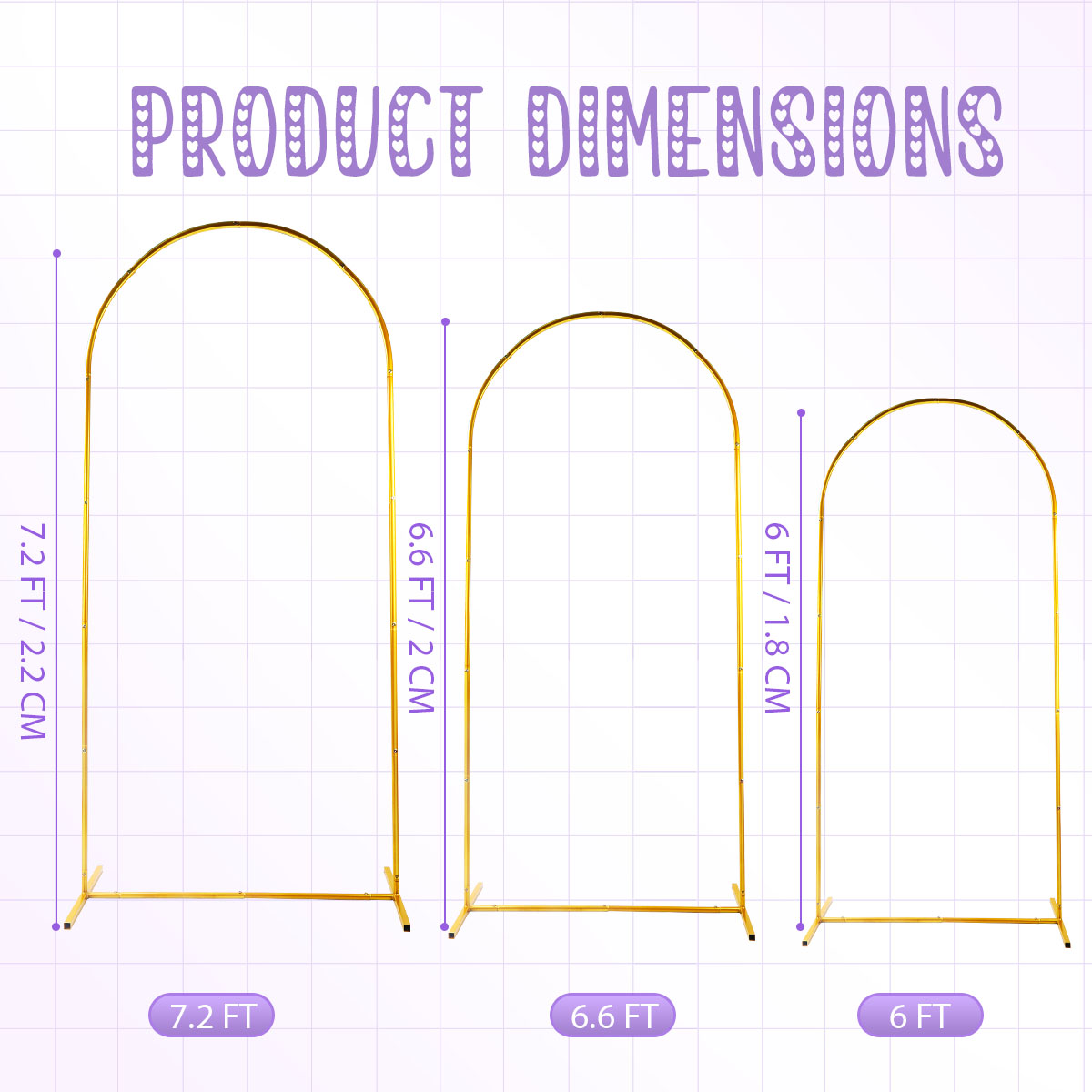 ชุดโครงเหล็กโค้งสีทอง 3 ชิ้น ป - Balloon Arch Kit บทวิจารณ์และราคา