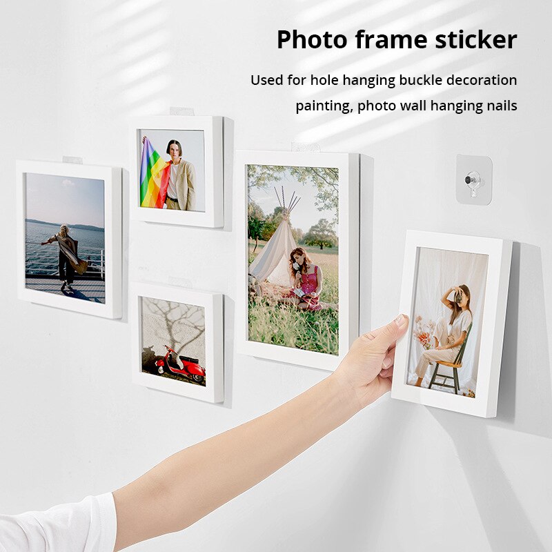 10ชิ้นกาวในตัวใสติดผนังเล็บรูป - Photo Booth Frame บทวิจารณ์และราคา